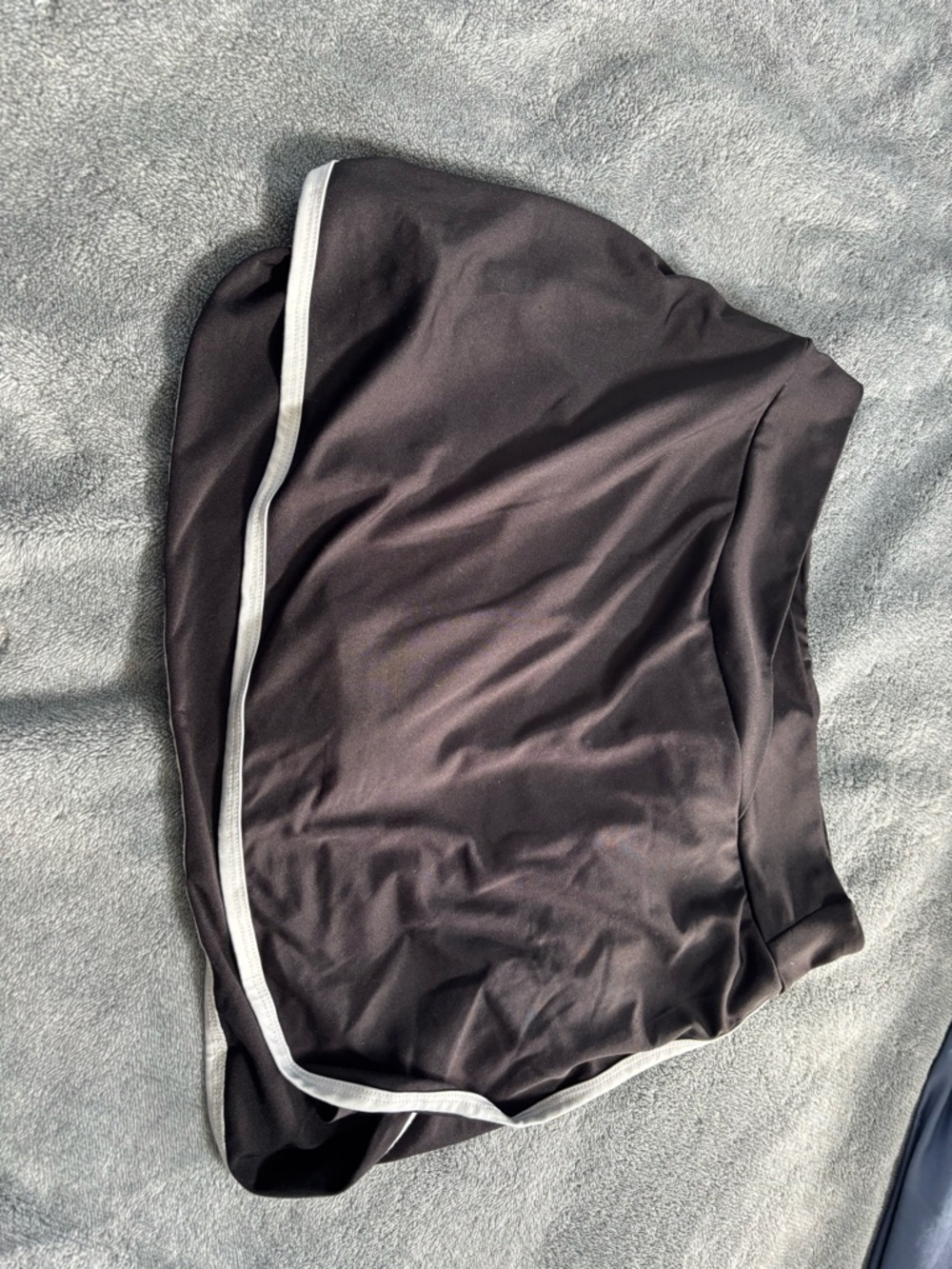 Versona Black Mini Skirt with White Trim